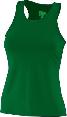 Augusta Girls Dark Green Racerback Tank Top