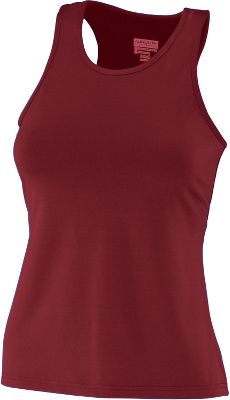 Augusta Girls Maroon Racerback Tank Top