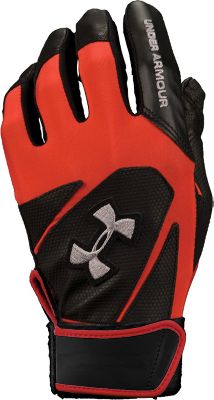 Under Armour Youth Clean Up III Blk/Red Batting Gloves