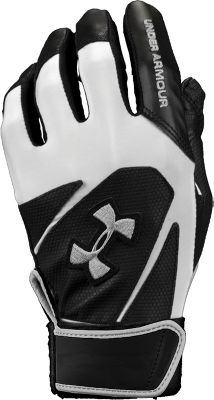 Under Armour Youth Clean Up III Blk/Wht Batting Gloves