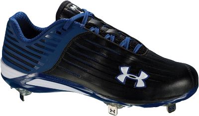 Under Armour Natural Low Metal Blue Baseball Cleats