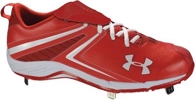 Under Armour Women's Glyde II Red/Wht Metal Cleats