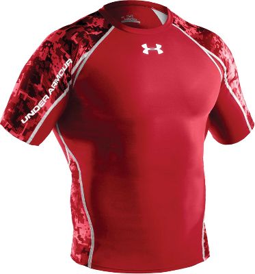Under Armour Men's Red Battle Compression Shirt