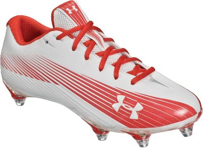 Under Armour Nitro II Wht/Red Low Detach Football Cleat