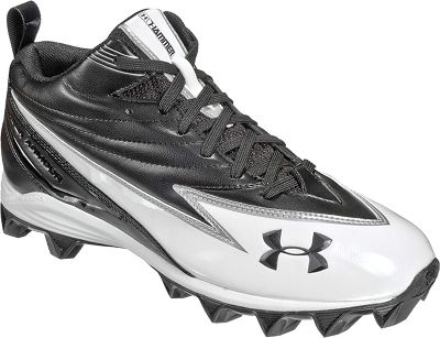Under Armour Hammer III Blk/Wht Molded Football Cleat