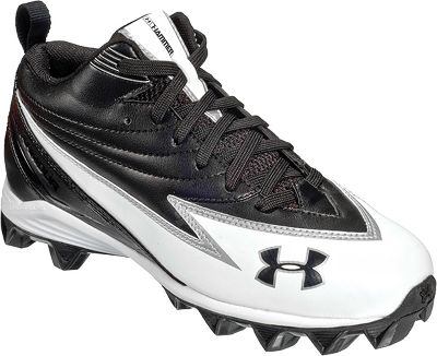 Under Armour Youth Hammer III Blk/Wht Football Cleat