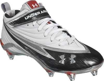 Under Armour Fierce II White Mid Detach Football Cleat