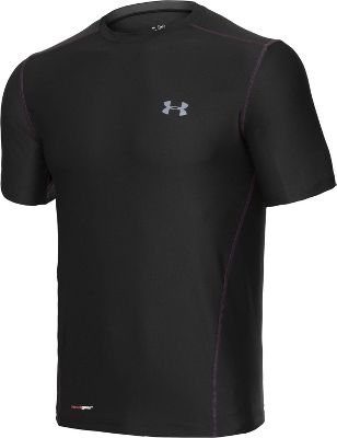 Under Armour Men's Black Fitted Short Sleeve Shirt