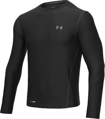 Under Armour Men's Black Fitted Long Sleeve Shirt