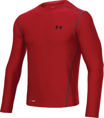 Under Armour Men's Red Fitted Long Sleeve Shirt