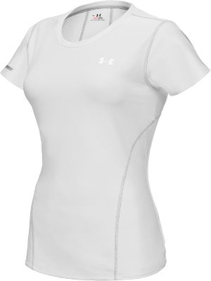 Under Armour Women's Wht Fitted Base Layer Shirt