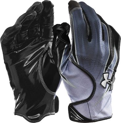 Under Armour Youth BLUR Blk/Blk Receiver Gloves