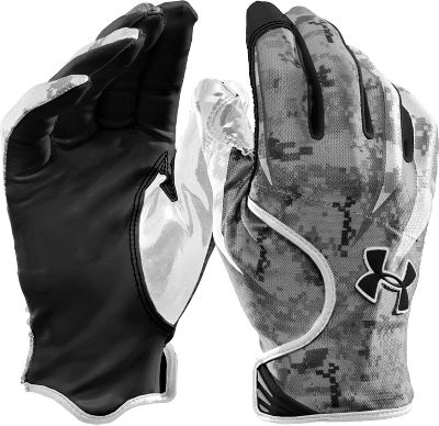 Under Armour Youth BLUR Blk/Wht Receiver Gloves