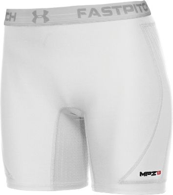 Under Armour Women's White Shield Sliding Short