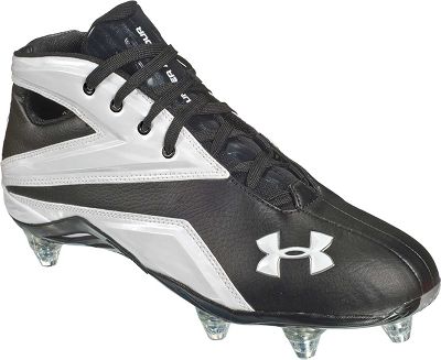 Under Armour Run-N-Gun Blk/Wht Mid Detach Cleat