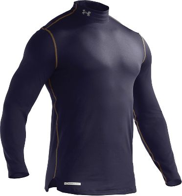 Under Armour Men's ColdGear Navy Fitted Mock