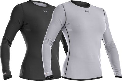 Under Armour Women's Alum/Blk Reversible Fitted Crew