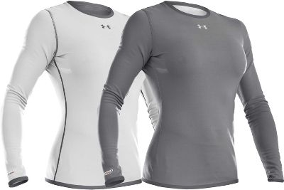 Under Armour Women's Wht/Graph Reversible Fitted Crew