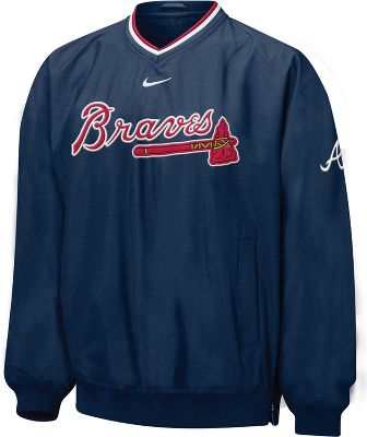 Nike Men's MLB Braves Ace Windshirt Pullover