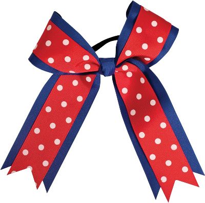 Powerbows Large Two-Toned Polka Dot Pattern Bow