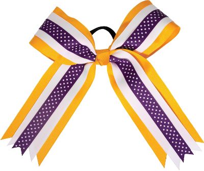 Powerbows Large 3-color Polka Dot Pattern Cheer Bow