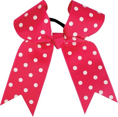 Powerbows Large Basic Polka Dot Pattern Cheer Bow