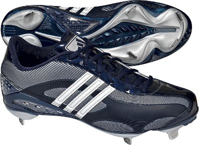 Baseball - Adidas Men's Phenom Lightning Navy Metal Baseball Cleat - Metal Softball Cleats