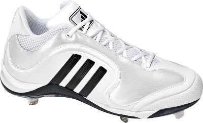 Adidas Men's Excelsior Wht/Blk Mid Metal Baseball Cleats