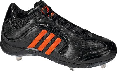 Baseball - Adidas Men's Excelsior Blk/Org Mid Metal Baseball Cleats - Metal Baseball Cleats