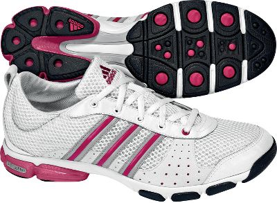Softball - Adidas Alexia White/Pink Women's Running Shoe -