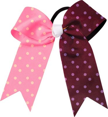 Powerbows Large Dual Color Polka Dot Cheer Bow