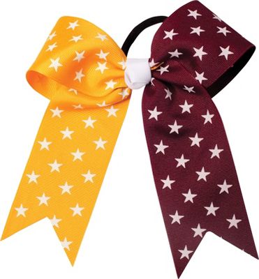 Powerbows Large Dual Color Star Pattern Cheer Bow