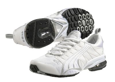 Puma Women's Voltiac White/Silver Running Shoe