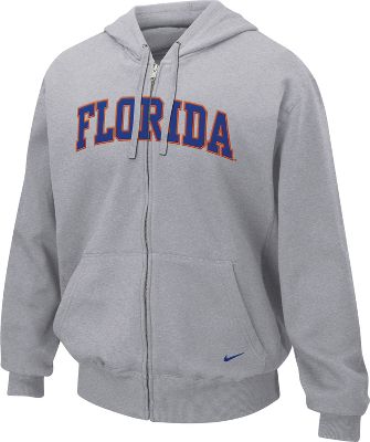 Nike Men's NCAA Full-Zip Grey Florida Hoodie