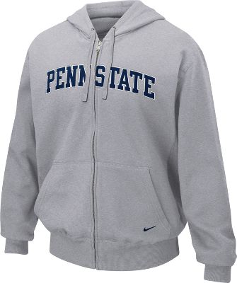 Nike Men's NCAA Full-Zip Grey Penn St. Hoodie