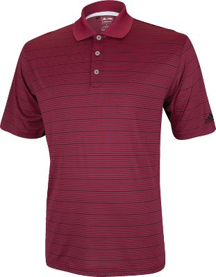 Adidas Men's Climalite 2 Color Striped Polo
