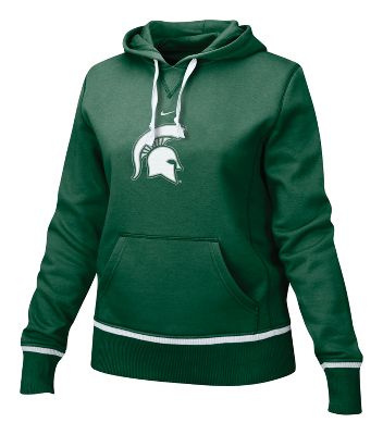 Nike Women's NCAA Michigan State Logo Hoodie