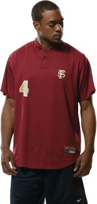 Nike Adult Mesh 2 Button Henley Baseball Jersey