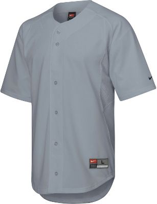 Baseball Nike Adult Elite Baseball Jersey Large Gray