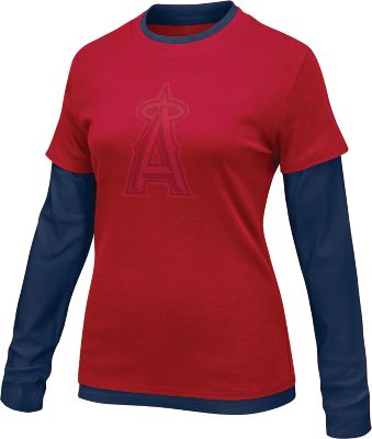 Nike Women's MLB Angels 2-N-1 Double Layer Shirt