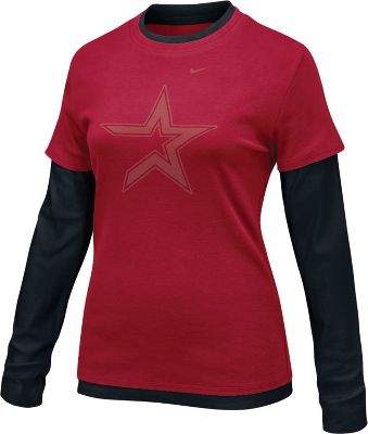 Nike Women's MLB Astros 2-N-1 Double Layer Shirt