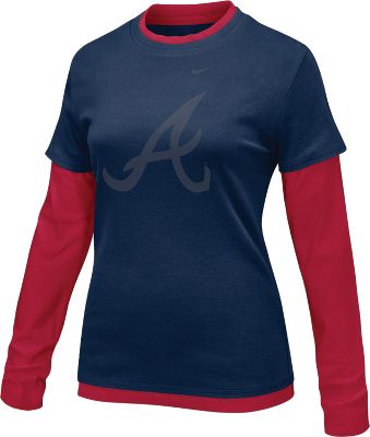 Nike Women's MLB Braves 2-N-1 Double Layer Shirt