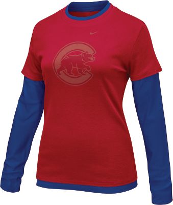 Nike Women's MLB Cubs 2-N-1 Double Layer Shirt