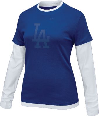 Nike Women's MLB Dodgers 2-N-1 Double Layer Shirt