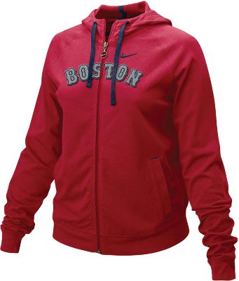 Nike Women's MLB Red Sox Full Zip Hoodie