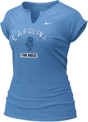 Nike Women's NCAA North Carolina Raglan Tissue T-Shirt