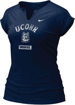Nike Women's NCAA UConn Raglan Tissue T-Shirt