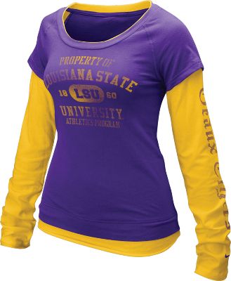 Nike Women's NCAA LSU Cross Campus Shirt