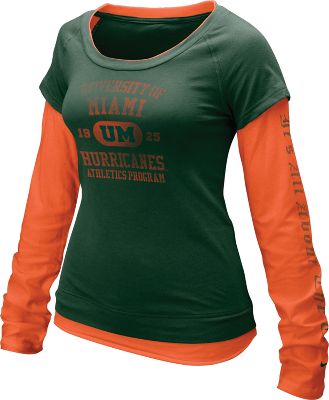 Nike Women's NCAA Miami Cross Campus Shirt