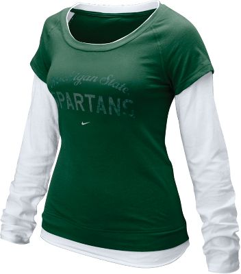 Nike Women's NCAA Michigan St. Double Layer Shirt